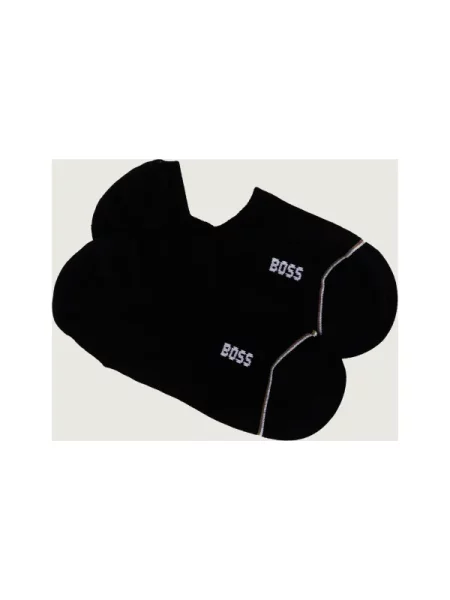 BOSS Șosete Iconic / alb negru