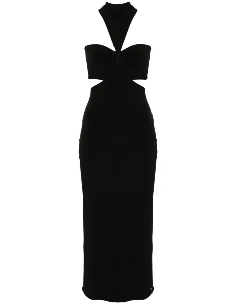 Rochie midi Nissa până la genunchi de costum negru