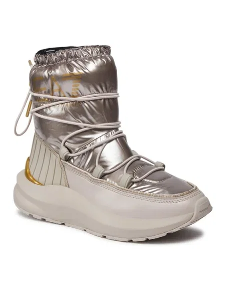 Emporio Armani cizme de iarna argintiu