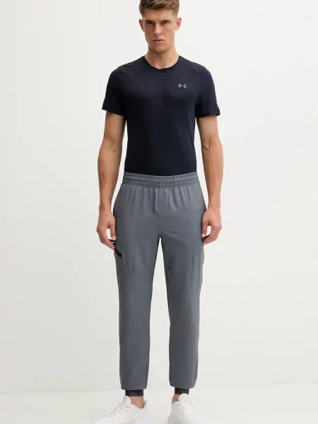 Under Armour spodnie treningowe Unstoppable gładkie szary