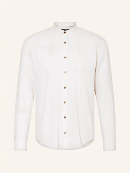 Strokesman's Košile Slim Fit Se Lnem krémová