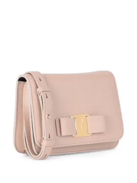 Geanta crossbody Ferragamo cu funde roz