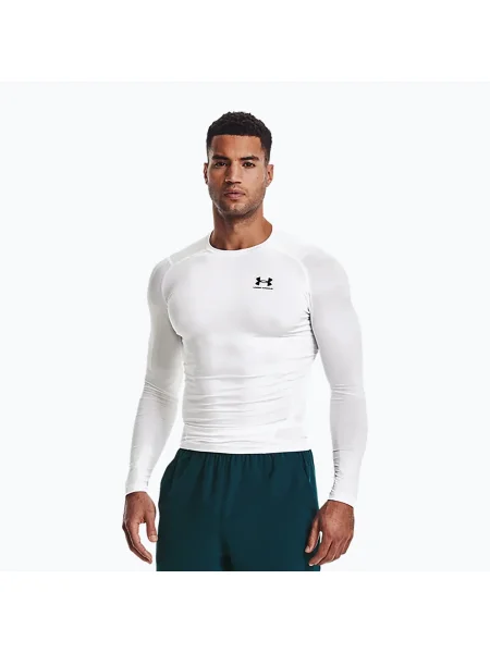Under Armour pánske tričko s dlhým rukávom Ua Hg Armour Comp LS white biela
