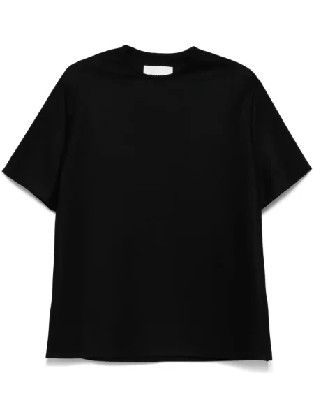Tricou Jil Sander de lână negru