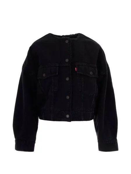 Geacă de blugi Levi's® din fleece negru