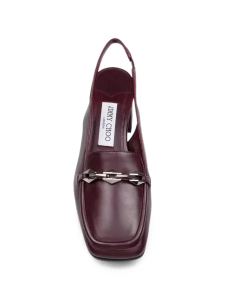 Pantofi cu toc Jimmy Choo slingback roșu