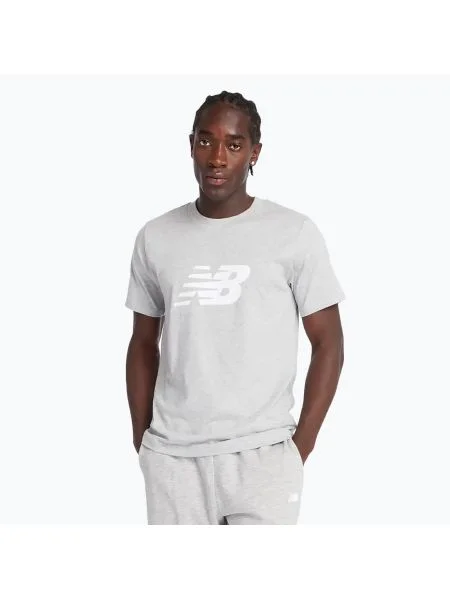 Мъжка тениска New Balance Graphic V Flying athletic grey сиво