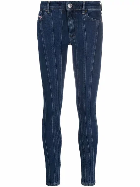 Blugi skinny Diesel SLANDY skinny fit albastru