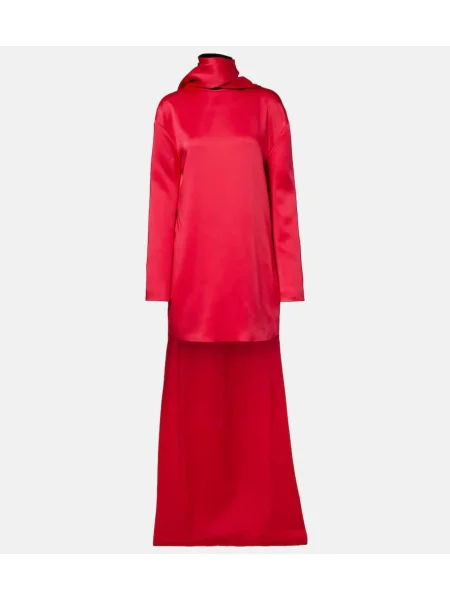 Sukienka koktajlowa Tom Ford asymetryczna garniturowa różowa