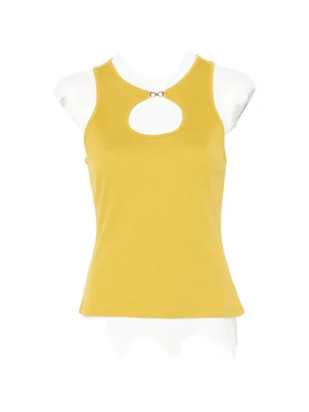 Top Twinset fără mâneci verde