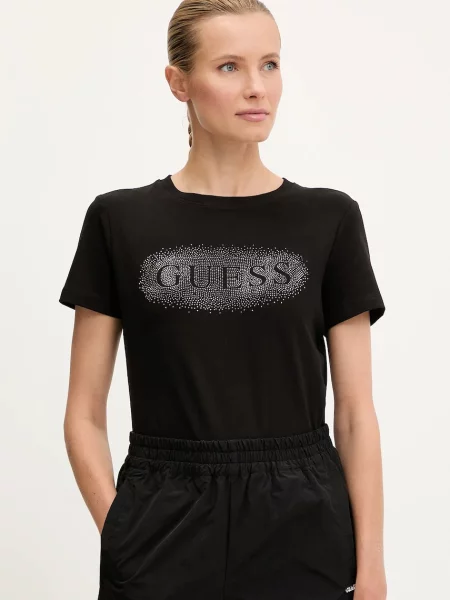 Guess t-shirt INGRID czarny