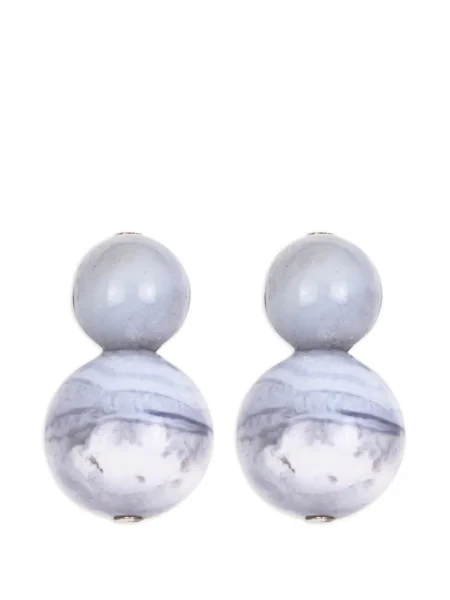 Обеци Jennifer Behr мъниста сиво