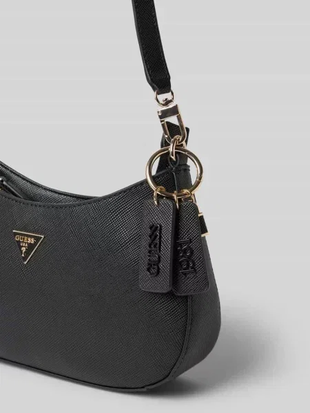 Torba na ramię z skóropodobny model Noelle' Guess czarna