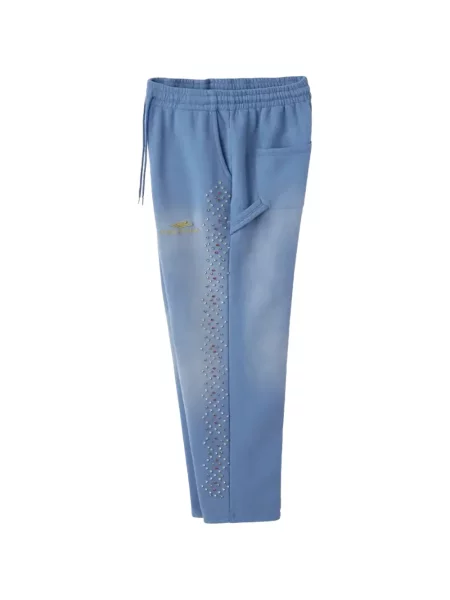 Pantaloni Happy Memories Don't Die alergare albastru