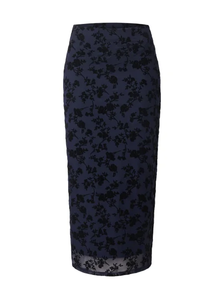 EDITED Fustă Sofia albastru negru