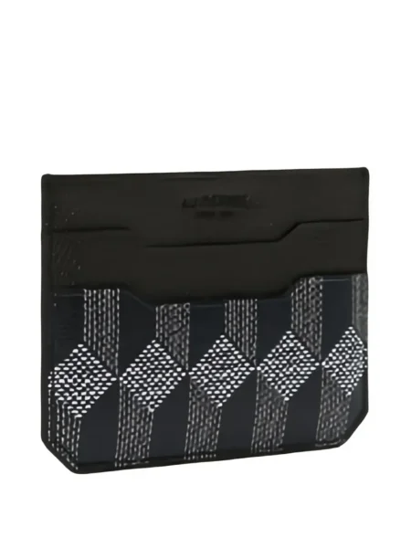 Portofel Au Départ cu imprimeu geometric negru