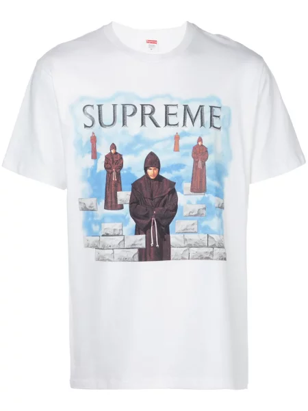 Tricou Supreme cu imagine alb