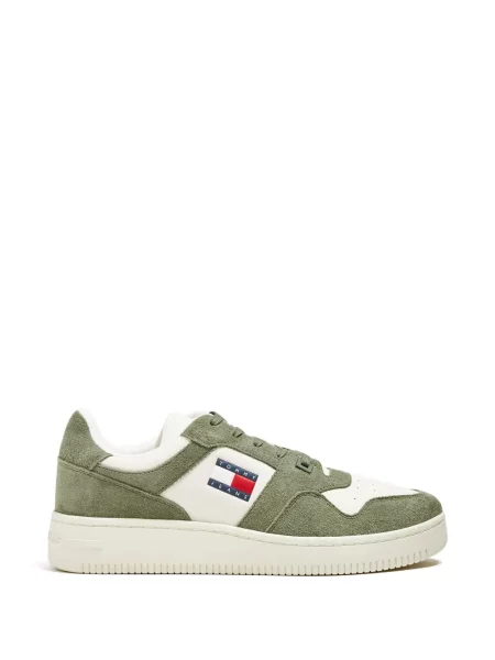 Sneakerși Tommy Hilfiger cu autograf verde