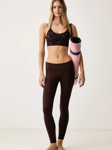 Yoga pantaloni Casall maro
