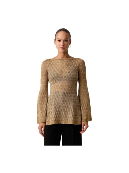 Sweter Twinset żółty