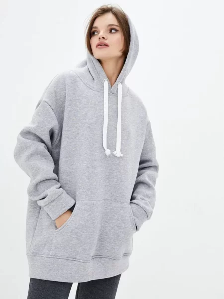 Худі HiBrand бавовна/поліестер сірий