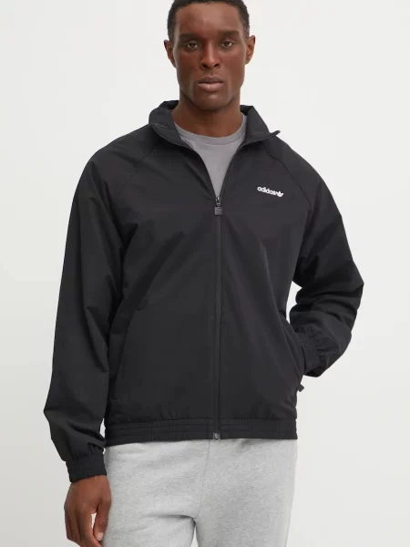 Adidas Originals geaca WOVEN TT de tranzitie negru