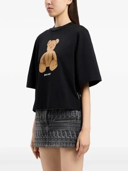 Tricou Palm Angels cu imagine negru