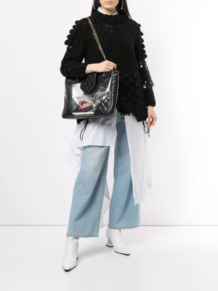 Kabelka Chanel Pre-owned modrá