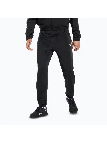 Pantaloni Reebok Identity Vector Knit night black pentru bărbați negru