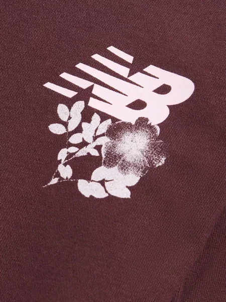 New Balance melegítőfelső gyerek pamuttal lila