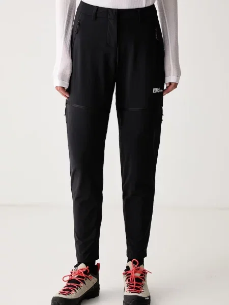 Jack Wolfskin pantaloni de trekking pentru femei HIKEOUT negru