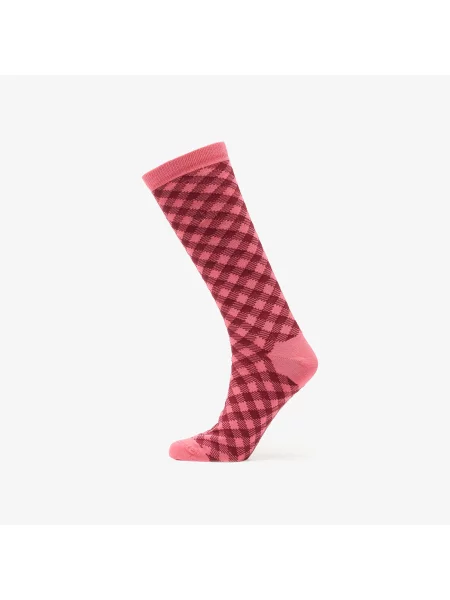 Kockované ponožky Adidas Originals ružová