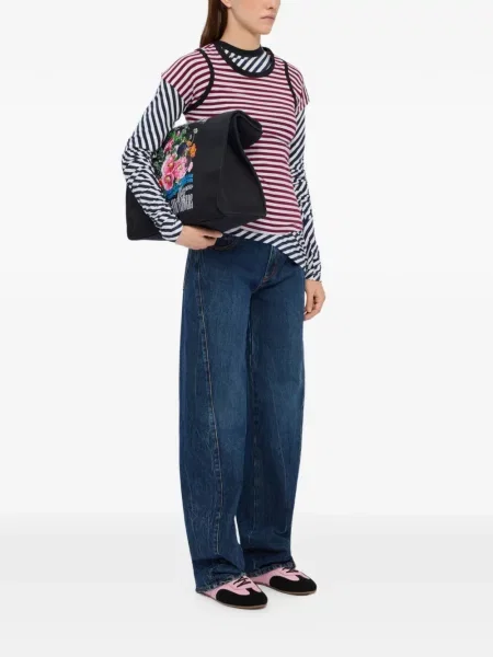 Tricou Msgm cu dungi roșu