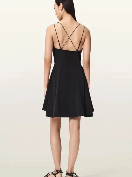 AllSaints rochie de vară CLAIRE negru