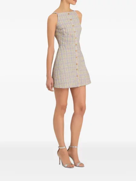 Rochie mini Markarian în carouri violet