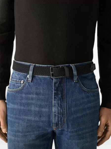 Cu centură curea Zegna negru