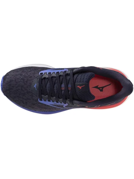 Dámske bežecké topánky Mizuno Wave Rider 29 odyssey gray/iris bloom/calypsocoral modrá