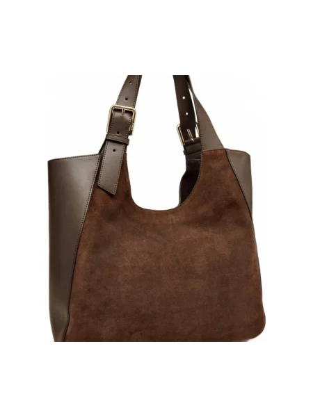 Shopper kabelka Furla hnedá