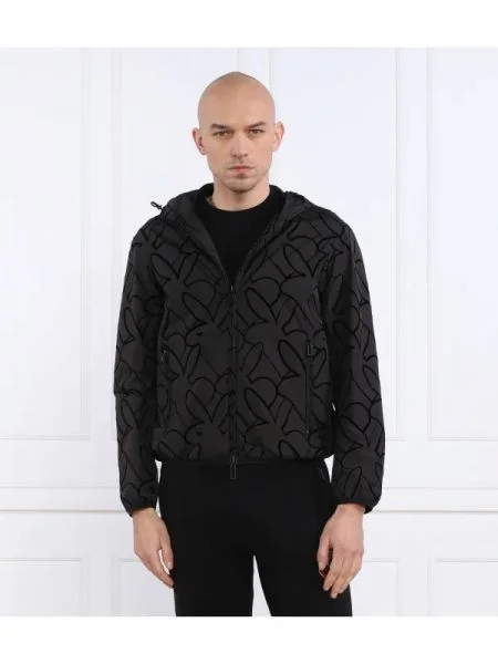 Emporio Armani Kétoldalas kabát fekete