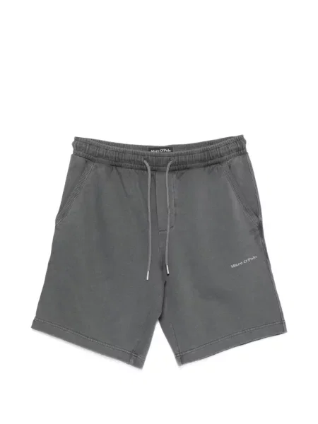 Pantaloni scurți Marc O'polo cu imagine cu cordon gri