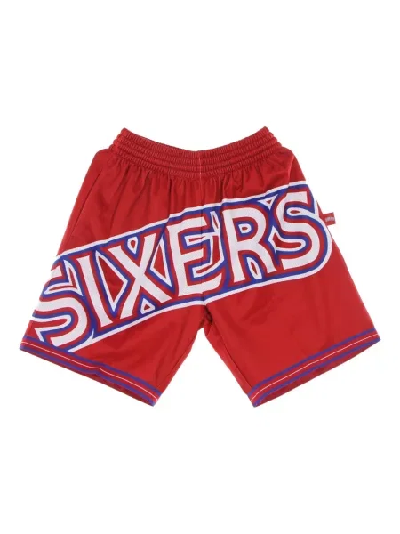 Pantaloni scurți Mitchell & Ness cu imagine roșu