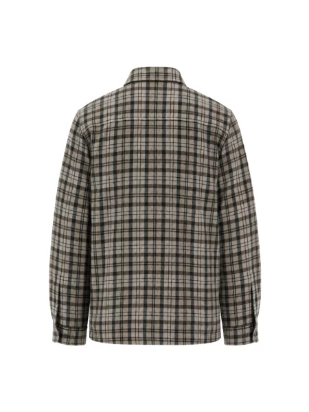 Kurtka Woolrich w kratę beżowa