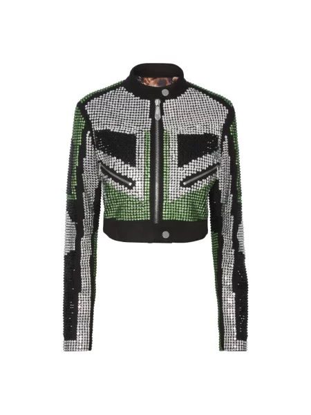 Kurtka skórzana Philipp Plein biker