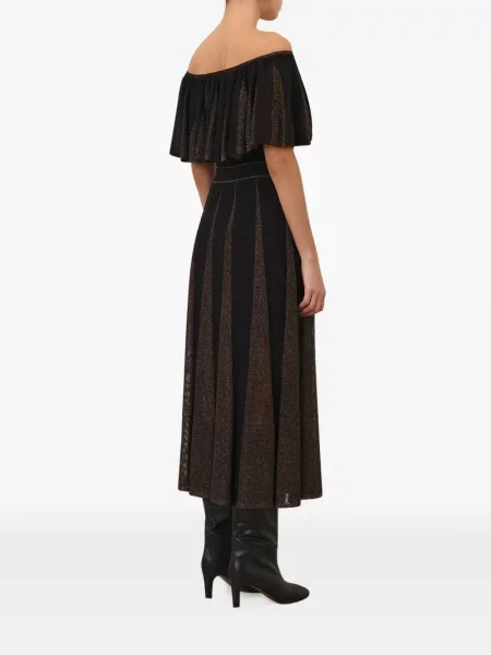Top Zimmermann tricotate cu volane negru