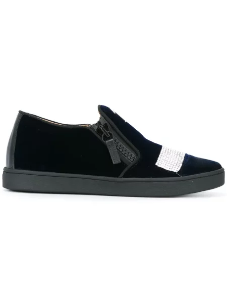 Chiloți Giuseppe Zanotti de catifea slip-on negru
