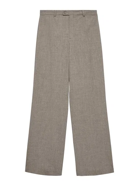 VERO MODA Pantaloni cu dungă VMTEXAS gri taupe bej
