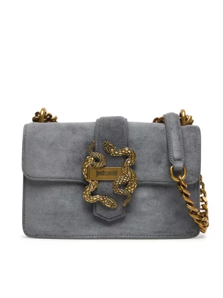 Just Cavalli Дамска чанта Iconic Snakes сив