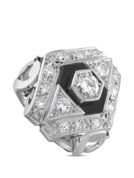 Cocktail diamant inel Lb Exclusive argintiu