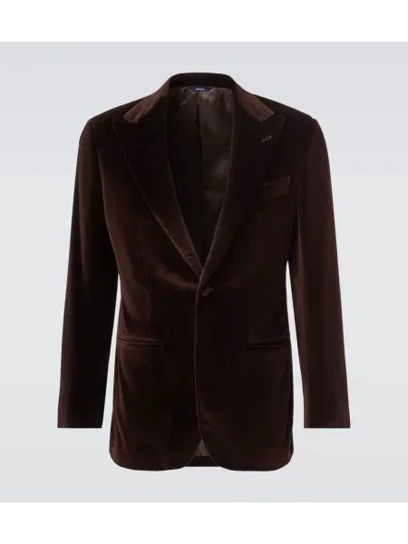 Sacou Thom Sweeney de catifea maro