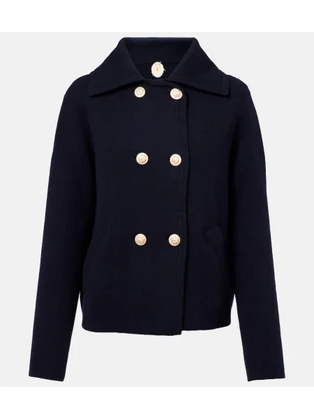 Volnena jakna Jardin Des Orangers modra